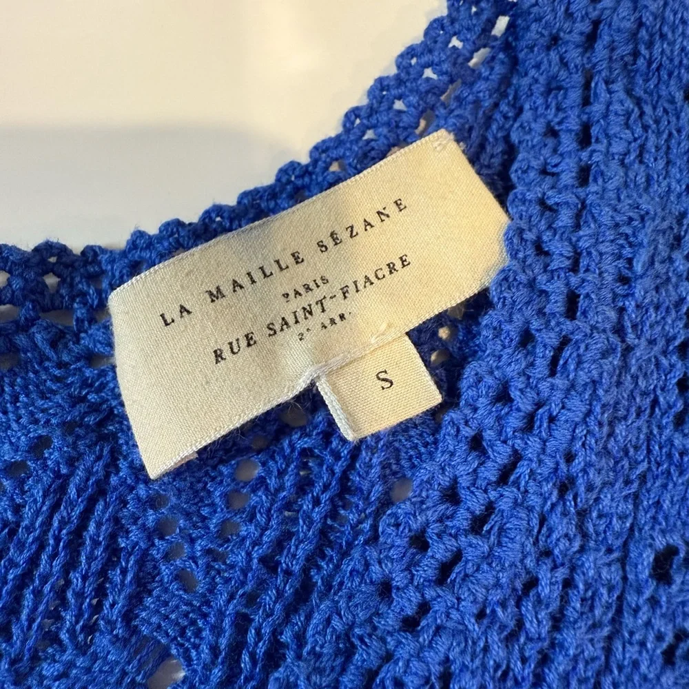 Sézane Cybele Jumper in Electric Blue - Picture 6 of 7